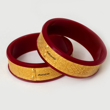 Gold unique design bangle by 
